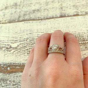 Sterling Silver Tiara Ring- Size 5